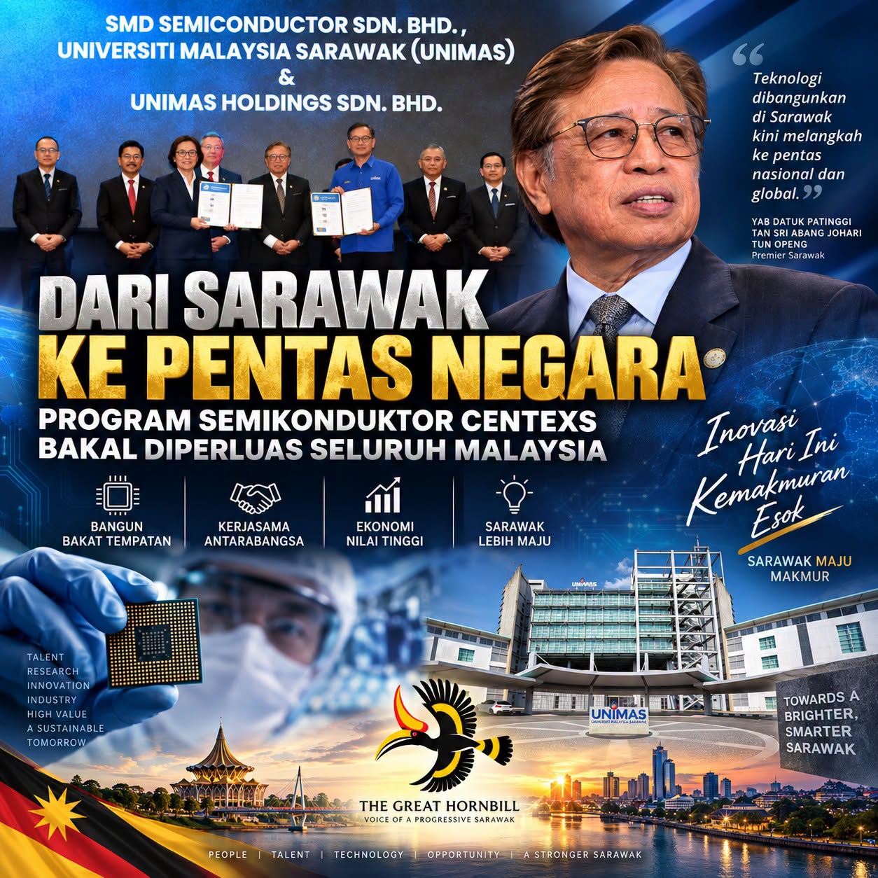 Dari Sarawak ke Pentas Negara: Program Semikonduktor CENTEXS Bakal Diperluas Seluruh Malaysia