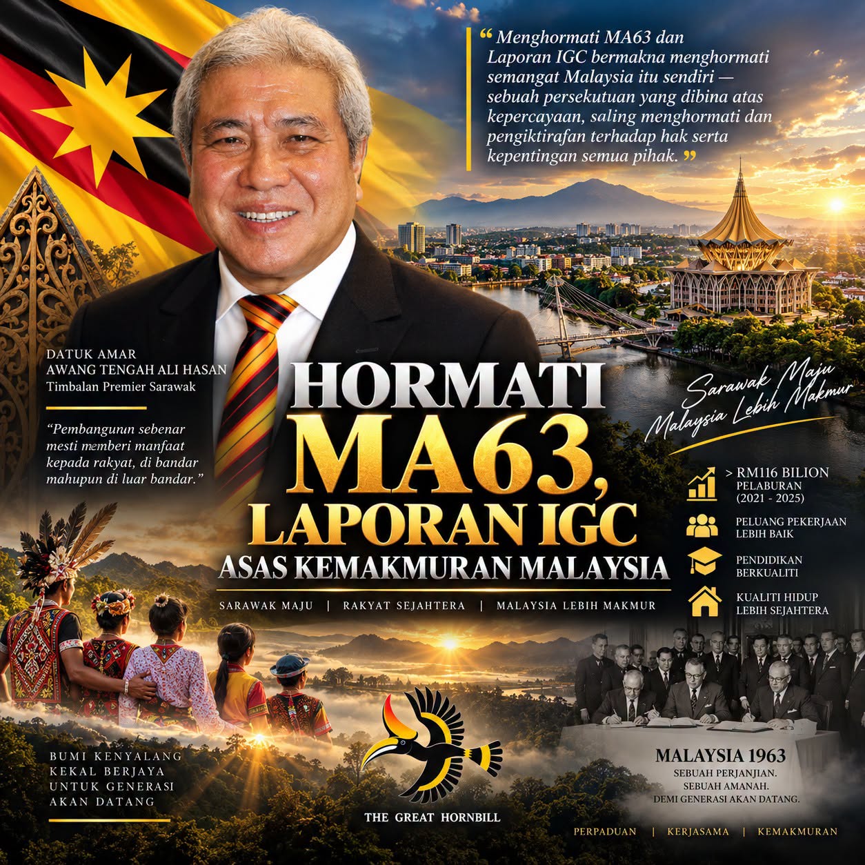 Hormati MA63, Laporan IGC Asas Kemakmuran Malaysia - Awang Tengah