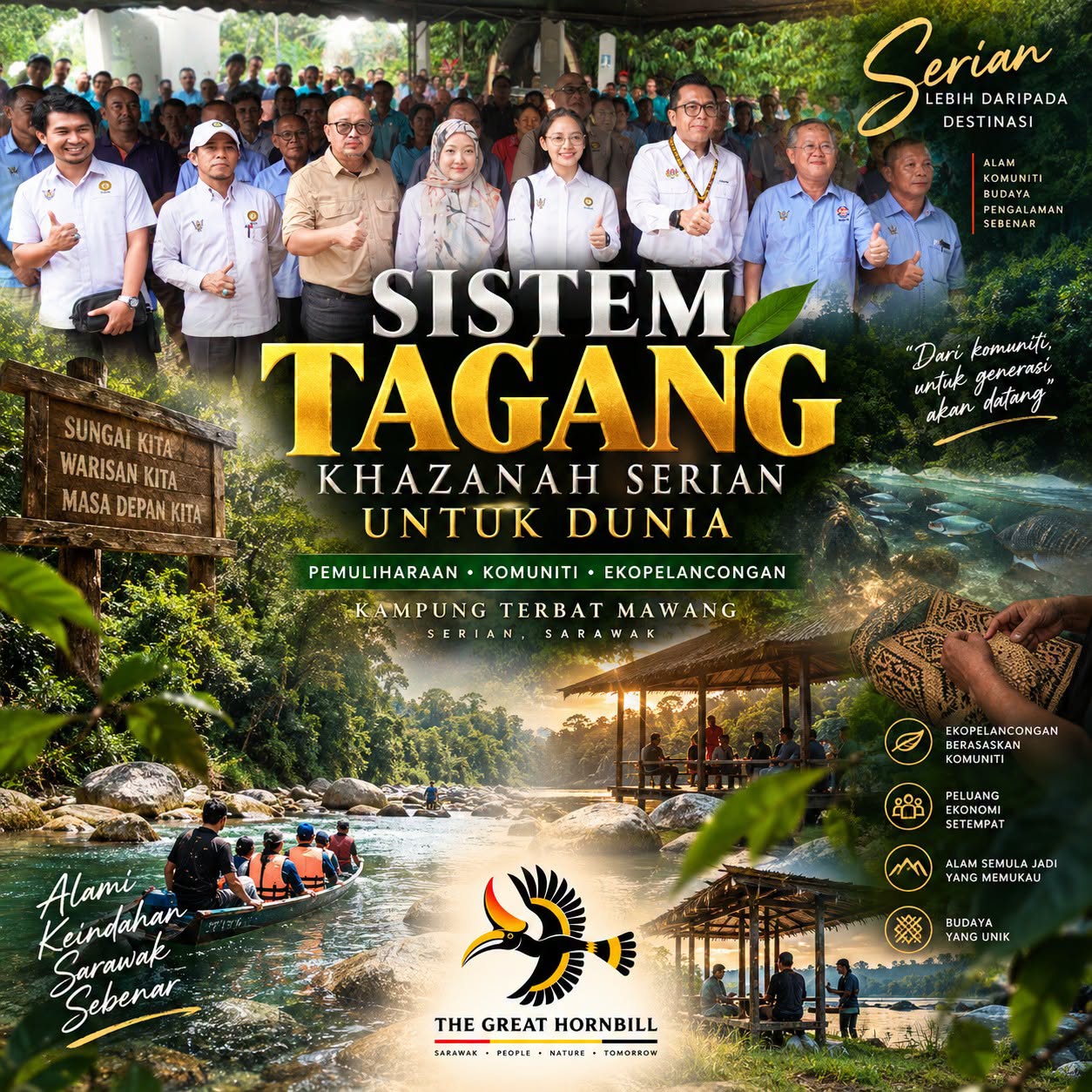 Khazanah Tersembunyi Serian: Sistem Tagang Terbat Mawang Berpotensi Jadi Tarikan Ekopelancongan Sarawak