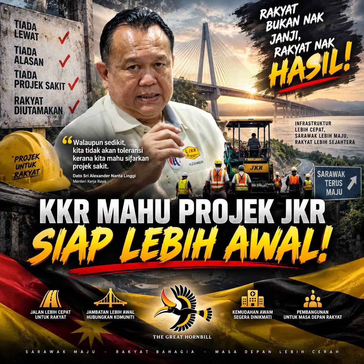 Rakyat Tidak Boleh Terus Menunggu, Nanta Mahu Projek Kerajaan Siap Lebih Awal